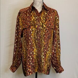 Vintage ESCADA Silk Brocade Blouse
